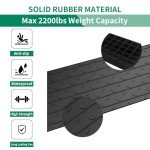 BESEA 2.5" Rubber Wheelchair Threshold Ramp, 3.6ft