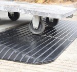 BESEA 2.5" Rubber Wheelchair Threshold Ramp, 3.6ft