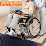 BESEA 2.5" Rubber Wheelchair Threshold Ramp, 3.6ft