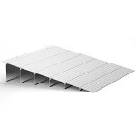 6" Aluminum Door Threshold Ramp for Wheelchairs