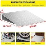 6" Aluminum Door Threshold Ramp for Wheelchairs