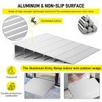 6" Aluminum Door Threshold Ramp for Wheelchairs