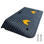 Heavy Duty Rubber Threshold Ramp for Wheelchairs