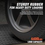 Heavy-Duty Rubber Curb Ramp for Vehicles