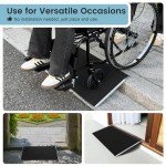 Portable Anti-Slip Threshold Ramp for Wheelchairs