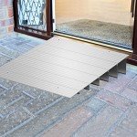 6" Aluminum Door Threshold Ramp for Wheelchairs