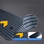 Heavy Duty Rubber Threshold Ramp for Wheelchairs