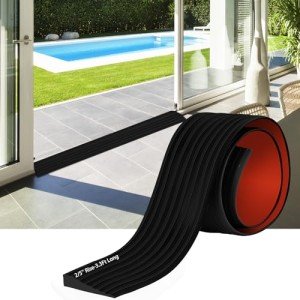 Adjustable Rubber Door Threshold Ramp for Wheelchairs