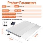 UOKRR Portable Aluminum Wheelchair Threshold Ramp