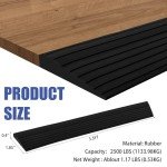 Adjustable Rubber Door Threshold Ramp for Wheelchairs