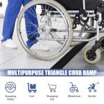 Adjustable Rubber Door Threshold Ramp for Wheelchairs