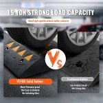VEVOR Heavy-Duty Rubber Curb Ramp Set 2 Pack