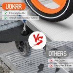 UOKRR Portable Aluminum Wheelchair Threshold Ramp