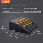 VEVOR Heavy-Duty Rubber Curb Ramp Set 2 Pack