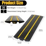 Heavy Duty Rubber Car Ramp - 44000lbs Capacity
