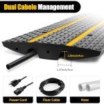 Heavy Duty Rubber Car Ramp - 44000lbs Capacity