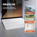 VEVOR 4" Aluminum Threshold Ramp for Wheelchairs