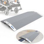 Adjustable 28.5" Aluminum Wheelchair Ramp with Non-Slip Surface