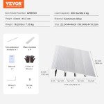 VEVOR 4" Aluminum Threshold Ramp for Wheelchairs