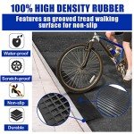 Adjustable 1" Rubber Wheelchair Threshold Ramp