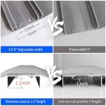 Adjustable 28.5" Aluminum Wheelchair Ramp with Non-Slip Surface