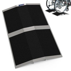 Nuvium Aluminum Wheelchair Ramp, 11.8" L, 2-Pack