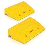 Lightweight Portable Plastic Curb Ramps - 2-Pack