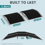 Nuvium Aluminum Wheelchair Ramp, 11.8" L, 2-Pack