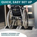 Nuvium Aluminum Wheelchair Ramp, 11.8" L, 2-Pack