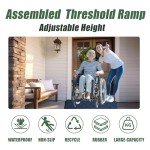 Adjustable Threshold Wheelchair Ramp - 1" to 4" Rise