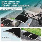 Nuvium Aluminum Wheelchair Ramp, 11.8" L, 2-Pack