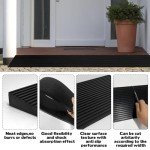 1" Rubber Wheelchair Threshold Ramp, 2204 lbs Capacity