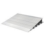 Adjustable 5" Wheelchair Threshold Ramp, 700LBS Capacity