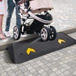 VEVOR 1.5" Rubber Threshold Ramp for Wheelchairs