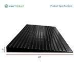 Rubber Wheelchair Ramp for Doorway Access - 40" x 20