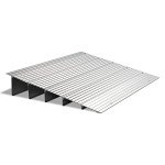 Adjustable 5" Wheelchair Threshold Ramp, 700LBS Capacity