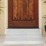 Adjustable 5" Wheelchair Threshold Ramp, 700LBS Capacity