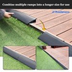 Ruedamann 6.6 Ft Rubber Threshold Ramp Strip