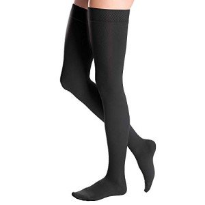 duomed Advantage 30-40 mmHg, Thigh High, Beaded Band, Closed Toe