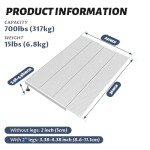 Adjustable Aluminum Threshold Ramp for Wheelchairs