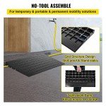 VEVOR 4" Rubber Threshold Ramp for Wheelchair Access