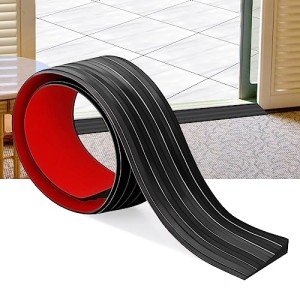 Self-Adhesive Rubber Door Threshold Ramp for Wheelchairs