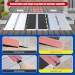 Wider Portable Wheelchair Ramp with Non-Skid Surface
