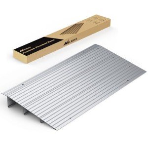 Portable Aluminum Wheelchair Door Threshold Ramp 3" Rise