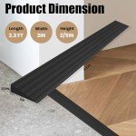 Adjustable Rubber Threshold Ramp for Wheelchairs and Scooters