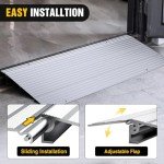 Portable Aluminum Wheelchair Door Threshold Ramp 3" Rise