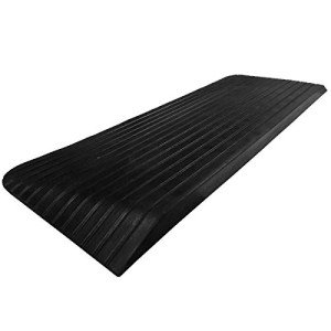 2.5" Rise Rubber Ramp for Wheelchairs and Scooters