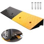 Heavy Duty 5" Rubber Curb Ramp for Wheelchairs