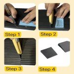 Solid Rubber Wheelchair Ramp for Doorways and Steps