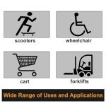 Heavy Duty 5" Rubber Curb Ramp for Wheelchairs